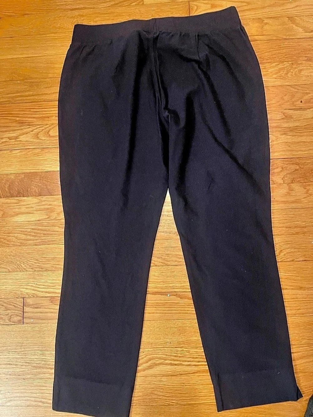 EILEEN FISHER dark charcoal cigarette pull on pants